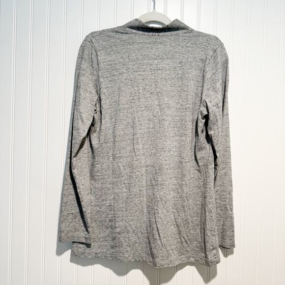 Cabi Gray Popover Long Sleeve Top Size Medium - Picture 5 of 5
